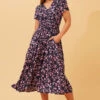 KEGAN FLORAL BOHO MIDI DRESS -Femme Connection Sales cbf1cc0bbea28489d2804c378c3fc42f