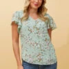 ROMY FLORAL BLOUSE -Femme Connection Sales cbf9b732d2101e564f1cd73d85f8aede