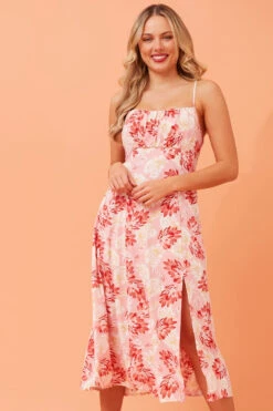 CHANTELLE FLORAL MIDI DRESS -Femme Connection Sales cc4ae0ed11d14f51e6937b9d7b13d916