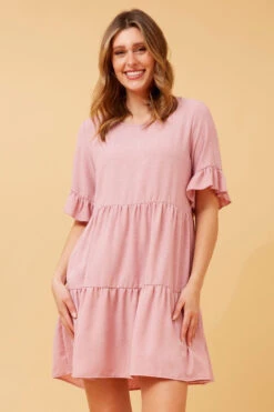 TIERED BABYDOLL DRESS -Femme Connection Sales cc616e7c9090debf02e448d6af07cd23