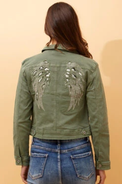 DESTINY SEQUIN WING DENIM JACKET -Femme Connection Sales ccb5895be894c57cc811e44ba9100085