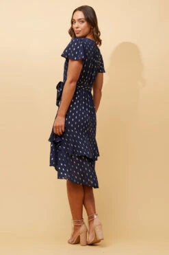 IZZY GOLD TEAR DROPMIDI DRESS -Femme Connection Sales ccbad583bef55dc5c8d166e7fdebdf77