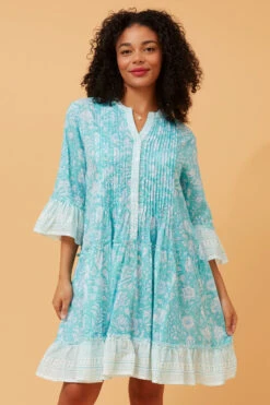 SIMKA BOHO BORDER PRINT DRESS -Femme Connection Sales ccea13373d59edb62470b87d53fe5d00