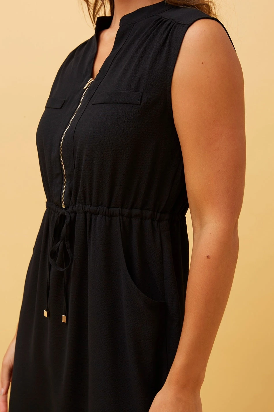 AMY ZIP FRONT SHORT DRESS 7 AMY ZIP FRONT SHORT DRESS - Image 5