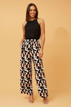 LOXANA WIDE LEG GEOPRINT PANTS -Femme Connection Sales ce0e85ef87690832ae98cffae947ac03