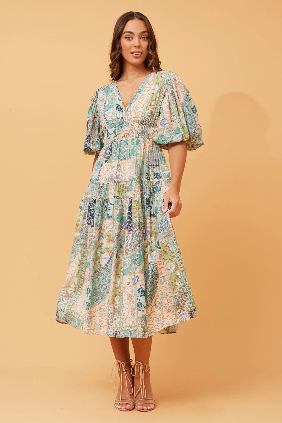 ANUSHKA PATCHWORK PRINT DRESS 5 ANUSHKA PATCHWORK PRINT DRESS - Image 3