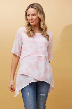 DOUBLE LAYER ASYMMETRICAL HEM TOP -Femme Connection Sales cf2e4634c9f0e82f5a0086beb14652a7