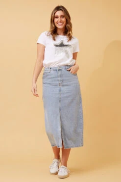 NAT DENIM MIDI SKIRT -Femme Connection Sales cfb382be0decac5420707c7a55b229cf 6abd05cd 6281 431f 85bf 94626c3f34e5
