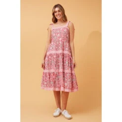 RADA FLORAL MIDI DRESS -Femme Connection Sales cfc9390172be7e0899a4b4a673672490