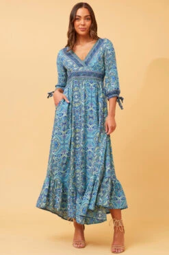 Stella JASMINE PAISLEY BOHO MAXI DRESS -Femme Connection Sales d00d164f38623cf4a4177c3c93a49314