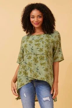 RUTH DOUBLE LAYER FLORAL TOP -Femme Connection Sales d028005bbf06cab592515d13b9eced66