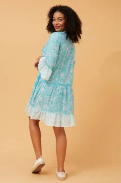 SIMKA BOHO BORDER PRINT DRESS -Femme Connection Sales d03aea1fcc9b70ba22858299255254b5