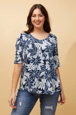 KENDRA BUTTON DETAIL FLORAL TOP 16 KENDRA BUTTON DETAIL FLORAL TOP -Femme Connection Sales d0415feca59e69dff0f0b5093bde5d42