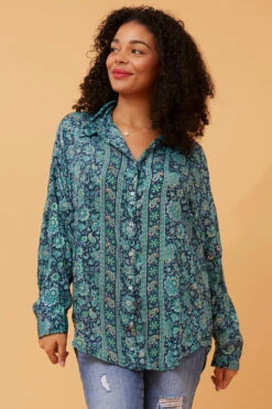 SAVAN PAISLEY PRINT SHIRT -Femme Connection Sales d0663275eb74cd24a75ecc98e9b4244a