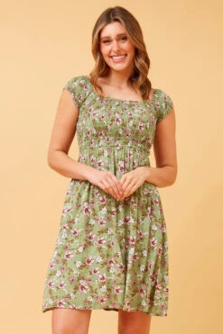 ROBIN FLORAL SHORT DRESS -Femme Connection Sales d0fd21c6f0612a75ade003f4841b9dab