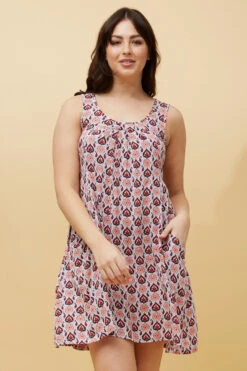 VENICE PAISLEY BOHO SHORT DRESS -Femme Connection Sales d2551e581106c66e9e9cde3c62a94d1f