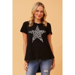 CG WILD ANIMAL STAR TEE -Femme Connection Sales d26c4d94a6f08ad13d251a91fdf91843