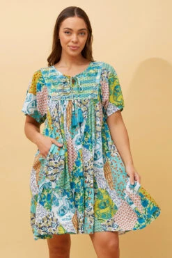 HONDA PAISLEY BOHO BABYDOLL DRESS -Femme Connection Sales d26ed325d9b42381c46c47c836020973