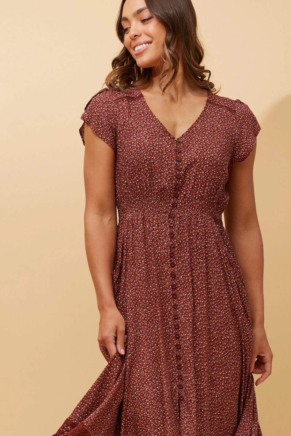 MOROCCO FLORAL BOHO MAXI DRESS 4 MOROCCO FLORAL BOHO MAXI DRESS - Image 2