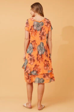 ELECTRA DOUBLE LAYER FLORAL DRESS -Femme Connection Sales d3d04ae8d8254e724df77e045a885ac2