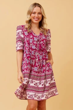 INDIANA FLORAL BOHO SHORT DRESS 11 INDIANA FLORAL BOHO SHORT DRESS -Femme Connection Sales d3d4dc561dda027721902cfafbaf5e84