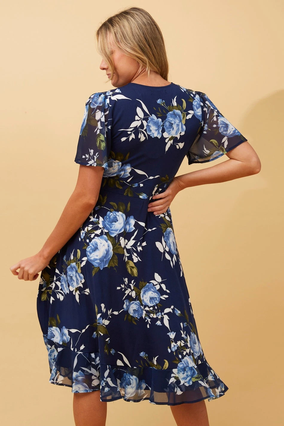 DALLAS FLORAL WRAP DRESS 4 DALLAS FLORAL WRAP DRESS - Image 2