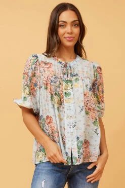SELENA BOHO PRINT TOP -Femme Connection Sales d494bc9e45f0ecf408429c3ad33c446e