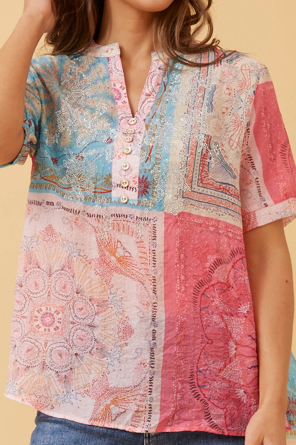 ARCHANA PATCHWORK BOHO TOP 7 ARCHANA PATCHWORK BOHO TOP - Image 5