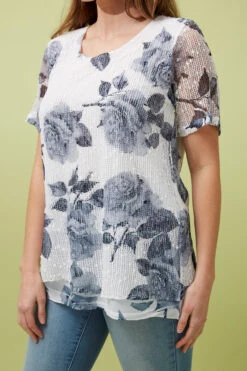 FLORAL LAYERED CROCHET TOP -Femme Connection Sales d4f1f234c7510451e648b2cadacb3c1d