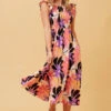 MAVIS LEAF PRINT MIDI DRESS -Femme Connection Sales d4f7cd6ae8c423e0703a4420992788d9