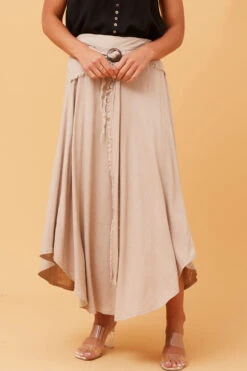 ESTRELLA LINEN MIDI SKIRT -Femme Connection Sales d54c04e95471bbb90fd85bbec48bbd9b