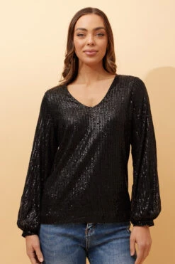 HILTON SEQUIN TOP -Femme Connection Sales d57145a75df474446bfa351047b5d817