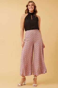 SCOUT GOLD FOIL PRINT PANTS -Femme Connection Sales d577c05dd18fd3dfd93cf365822c5a57