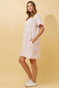 PRIANNA STRIPE LINEN SHORT DRESS -Femme Connection Sales d57e1e8290118cc2ab8bb339fbddc0f6