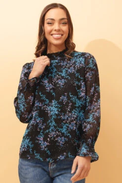 DIANA LEAF PRINT BLOUSE -Femme Connection Sales d5abd893c1e7f181918e1abe61ae3e79