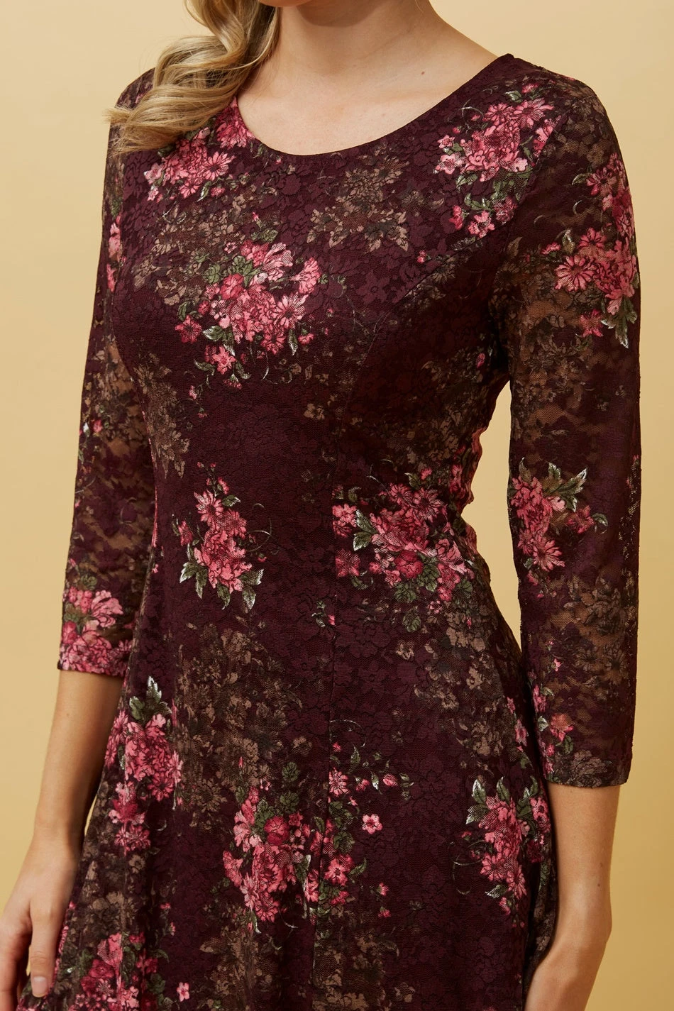 CAMILA FLORAL LACE SHORT DRESS 9 CAMILA FLORAL LACE SHORT DRESS - Image 7