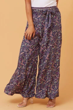 ADDISON FLARED BORDER PRINT PANTS -Femme Connection Sales d7a07938ce7eda6a1863d0e71944b24f