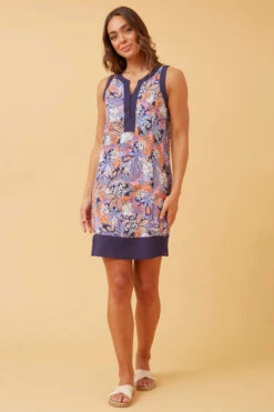 ALEXA FLORAL SHIFT DRESS -Femme Connection Sales d8f780fa36a6d42b74a5928905b6ece6