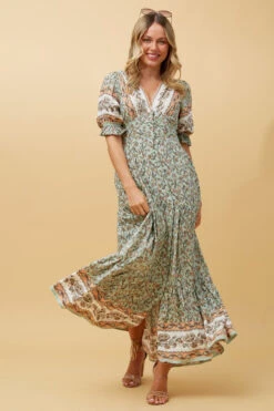 ELSIE FLORAL BOHO MAXI DRESS -Femme Connection Sales d977e7f26dcc09fc5d168d2e2867c321