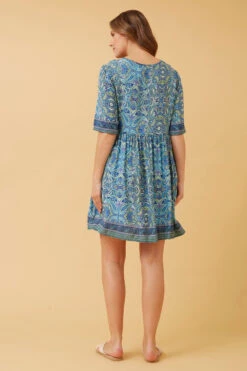 INDIANA PAISLEY BOHO SHORT DRESS -Femme Connection Sales d9b6aa3c035882858bd5e0da997669f9