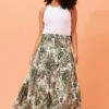 BETTINA LEAF PRINT MAXI SKIRT -Femme Connection Sales da5108189dcc60a5e24e10cd6c0206ff