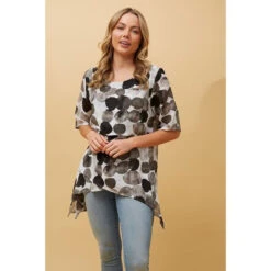 DOUBLE LAYER ASYMMETRICAL HEM TOP -Femme Connection Sales da61e3c733b5081e172bcde7d22d39e7