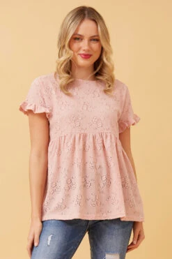 Stella BABYDOLL LACE TOP -Femme Connection Sales db04f859438e2b975b8a58eb258c0ea6