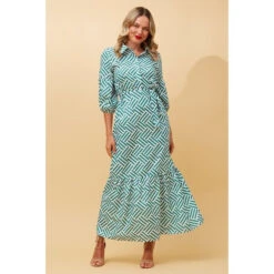 RAINA STRIPE SHIRT MAXI DRESS -Femme Connection Sales dbb2984301d6b0ad4109efbdfb8831cf