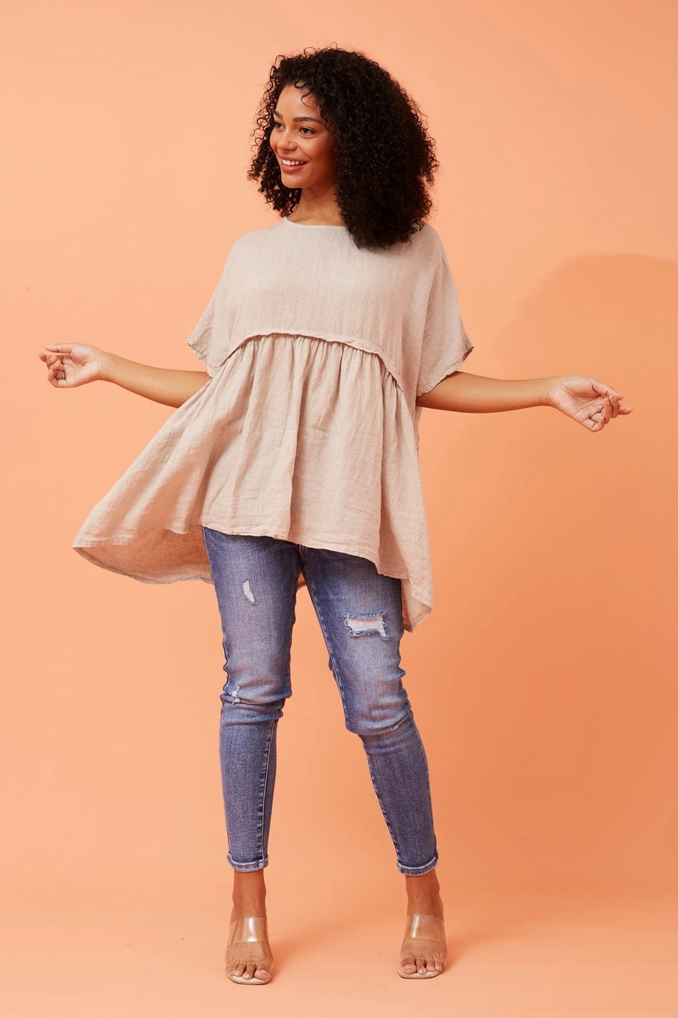 FAYOLA OVERSIZED LINEN TOP 6 FAYOLA OVERSIZED LINEN TOP - Image 4