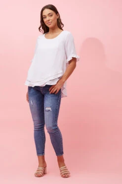 JAYDON LACE TRIM TOP 38 JAYDON LACE TRIM TOP -Femme Connection Sales dc0405041528428d5214171de8aaec78