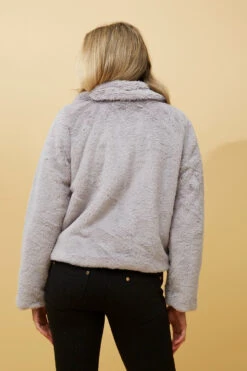 MOSCOW FAUX FUR JACKET -Femme Connection Sales dc36d1980349dbd2d4ad0afdae30dacc