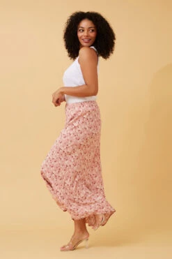 AURORA FLORAL MIDI SKIRT -Femme Connection Sales dc9ed137ce7e19c5029630f90fa6f97c