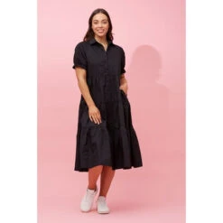 TIFFANY PUFF SLEEVE MIDI DRESS -Femme Connection Sales dd4621293538c3ec0b13938810b47aa5