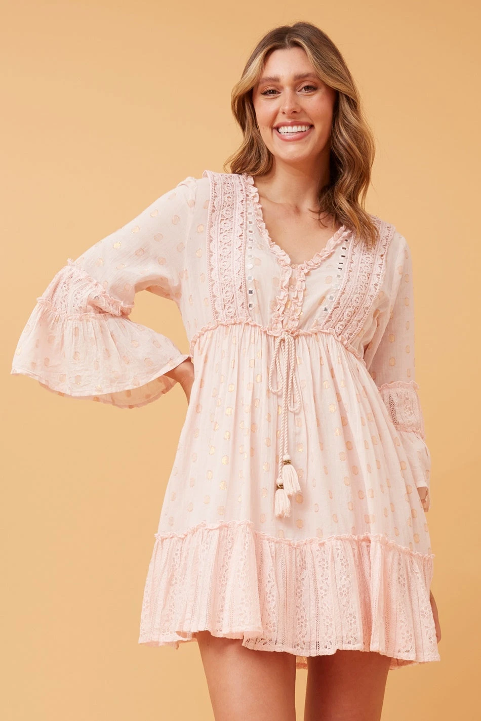 JAMELIA TIERED SHORT DRESS 3 JAMELIA TIERED SHORT DRESS